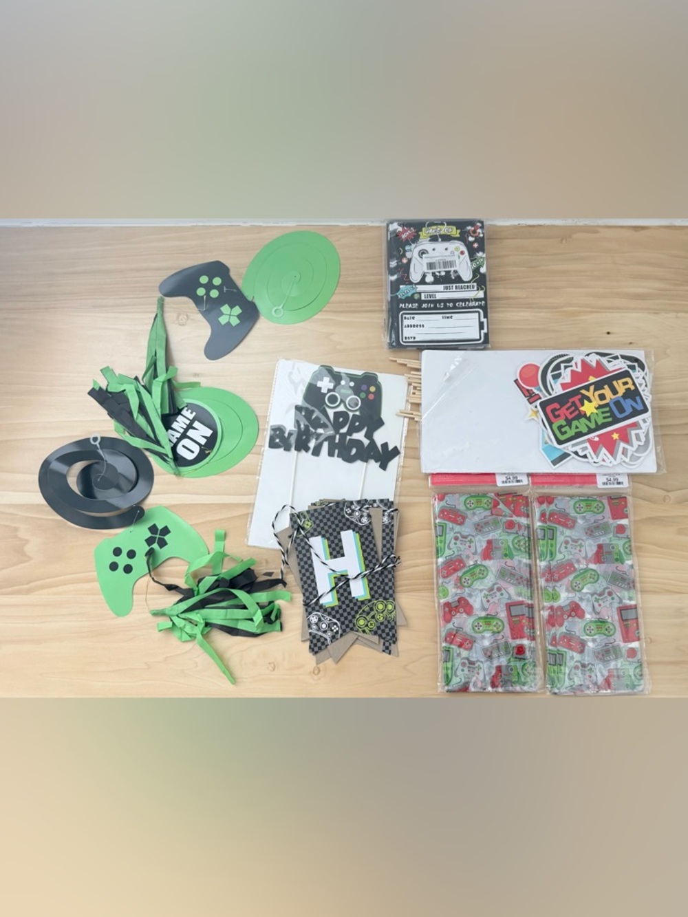 GAMER Theme Birthday Party Decorations NEW